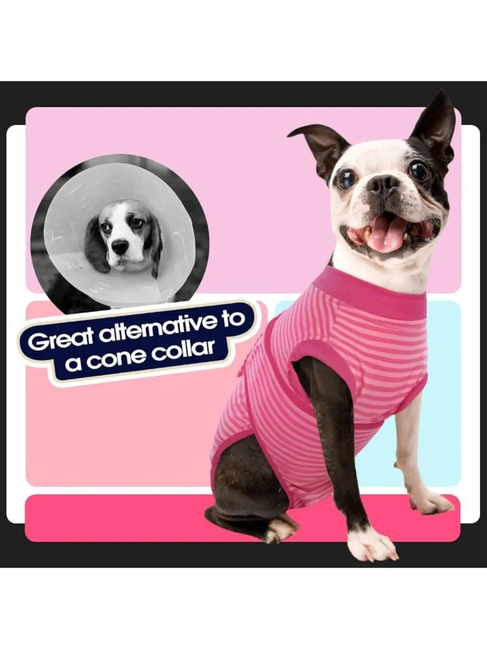 Post-Surgery Dog Recovery Suit, Soft Breathable Bodysuit for Comfort & Healing
